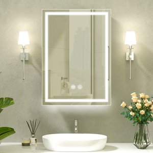 Wall-Mounted High-Quality Minimalist Aluminum Mirror Cabinet For Bathroom