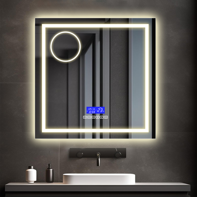 Square Led Bathroom Mirror For Home