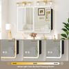 Uniquely Designed Arc-Shaped Double-Door Steel Mirror Cabinet Bathroom Vanities Product