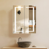 Multifunctional Symmetrical Double - Door Aluminum Mirror Cabinet