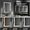 Kaitze Stainless Steel Single - Door LED Mirror Cabinet CSS-3112 with Ring-shaped Led light