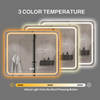 LED Arc Corner Backlit Bath Mirror