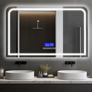 R-Corner Back-lit Bluetooth Display Lighted Mirror