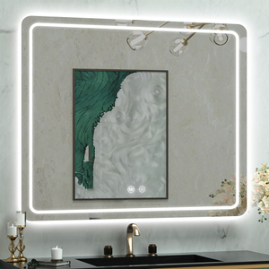 LED Arc Corner Backlit Bath Mirror
