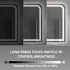 R-Corner Back-lit Bluetooth Display Lighted Mirror