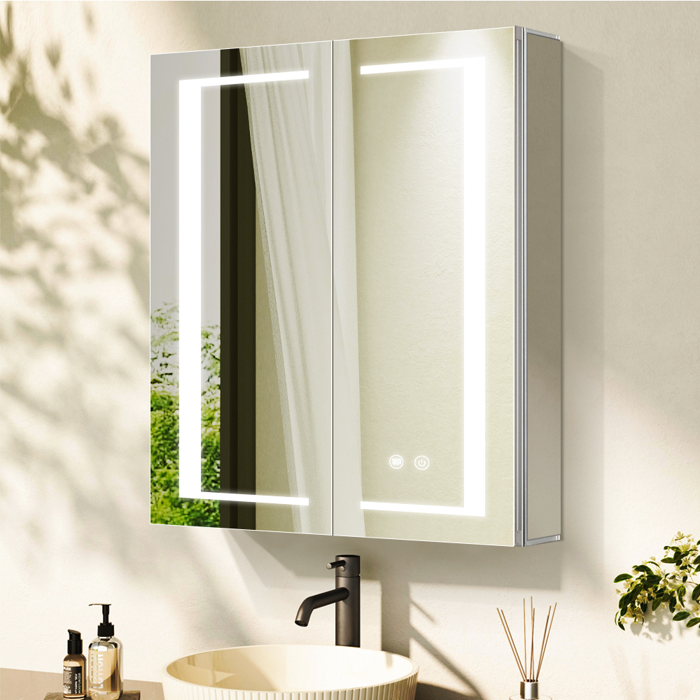 How Do Aluminum Mirror Cabinets Improve Bathroom Storage?