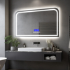 R-Corner Back-lit Bluetooth Display Lighted Mirror